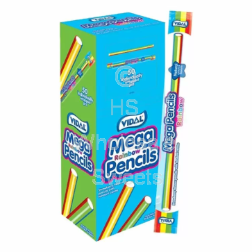 Vidal Mega Rainbow Pencils 50x23g