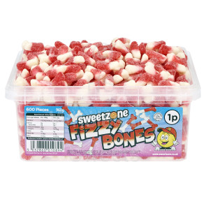 Sweetzone Fizzy Bones Tub 600X1P