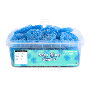 Candycrave Fizzy Blue Skulls Tub 600g