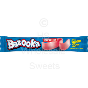 Bazooka Strawberry Chew Bar 60X15P