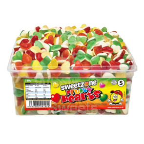 Sweetzone Fruity Hearts Tub 740g